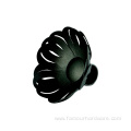 Black sunflower head curtain rod wholesale